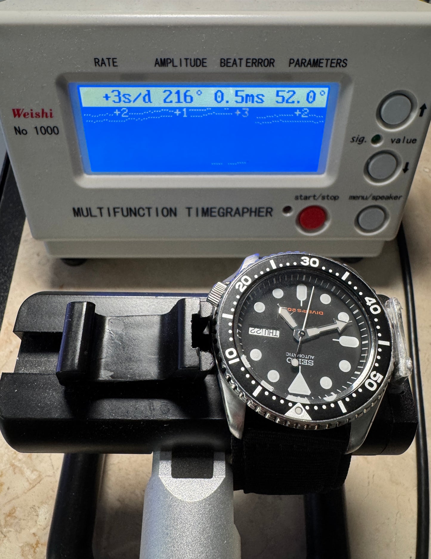 Seiko SKX007 7S26 Black Dial Divers 200M Automatic Watch Original Condition