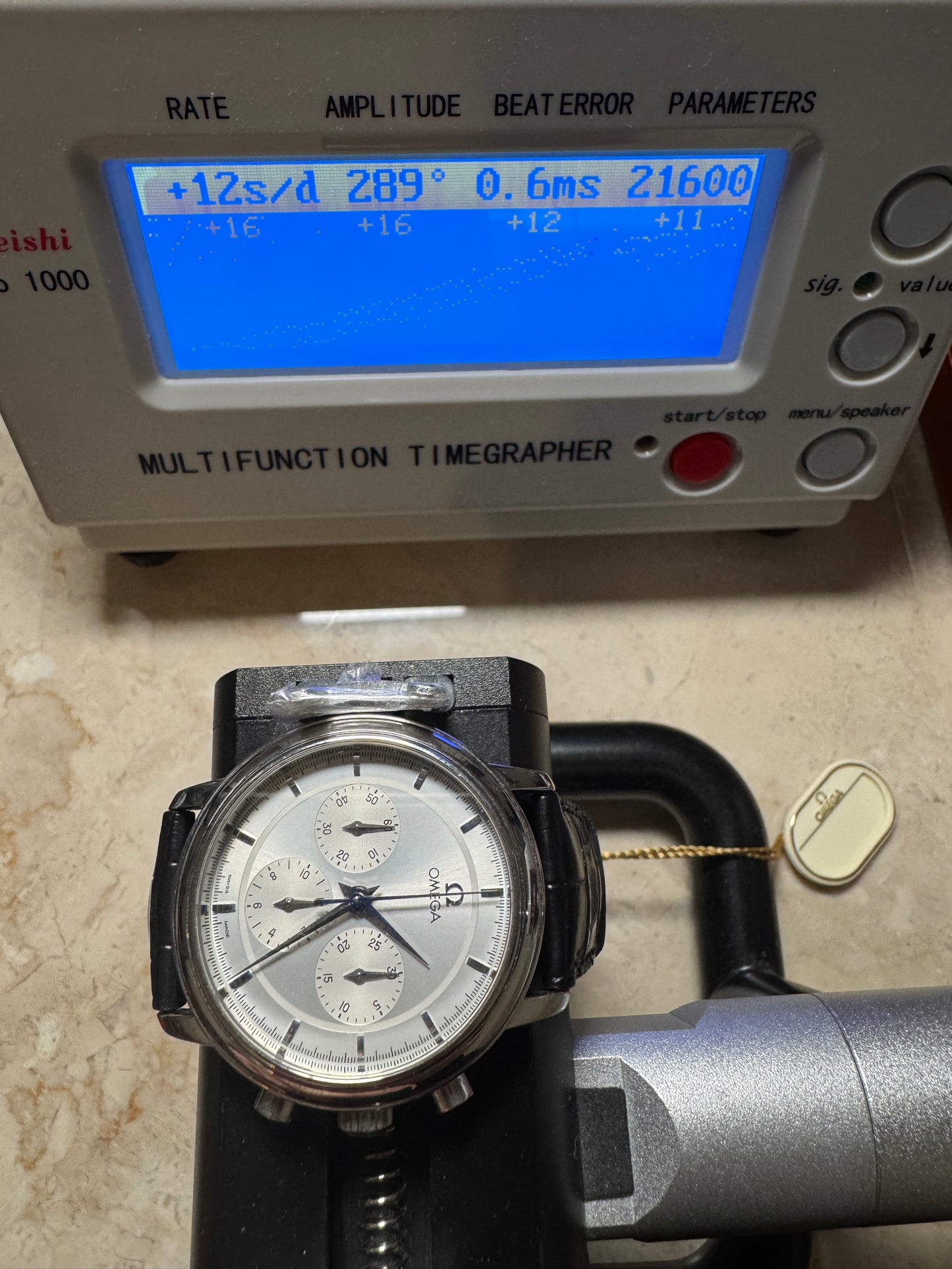 Omega Deville Prestige Cal.861 Silver Dial Handwound Chronograph Swiss Watch
