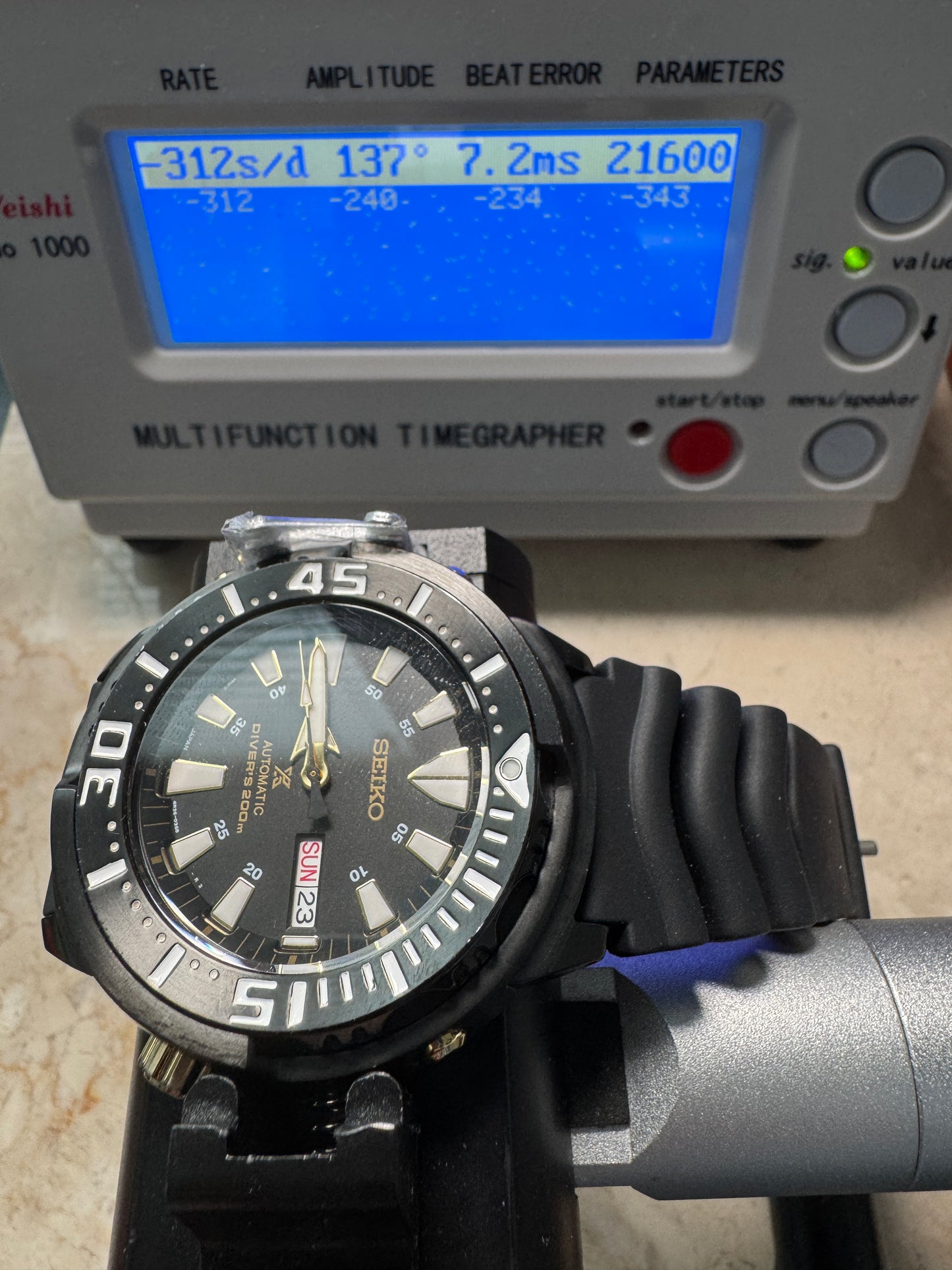 Seiko Prospex SRP641 4R36 Black Gold Baby Tuna Divers 200M Automatic Watch READ