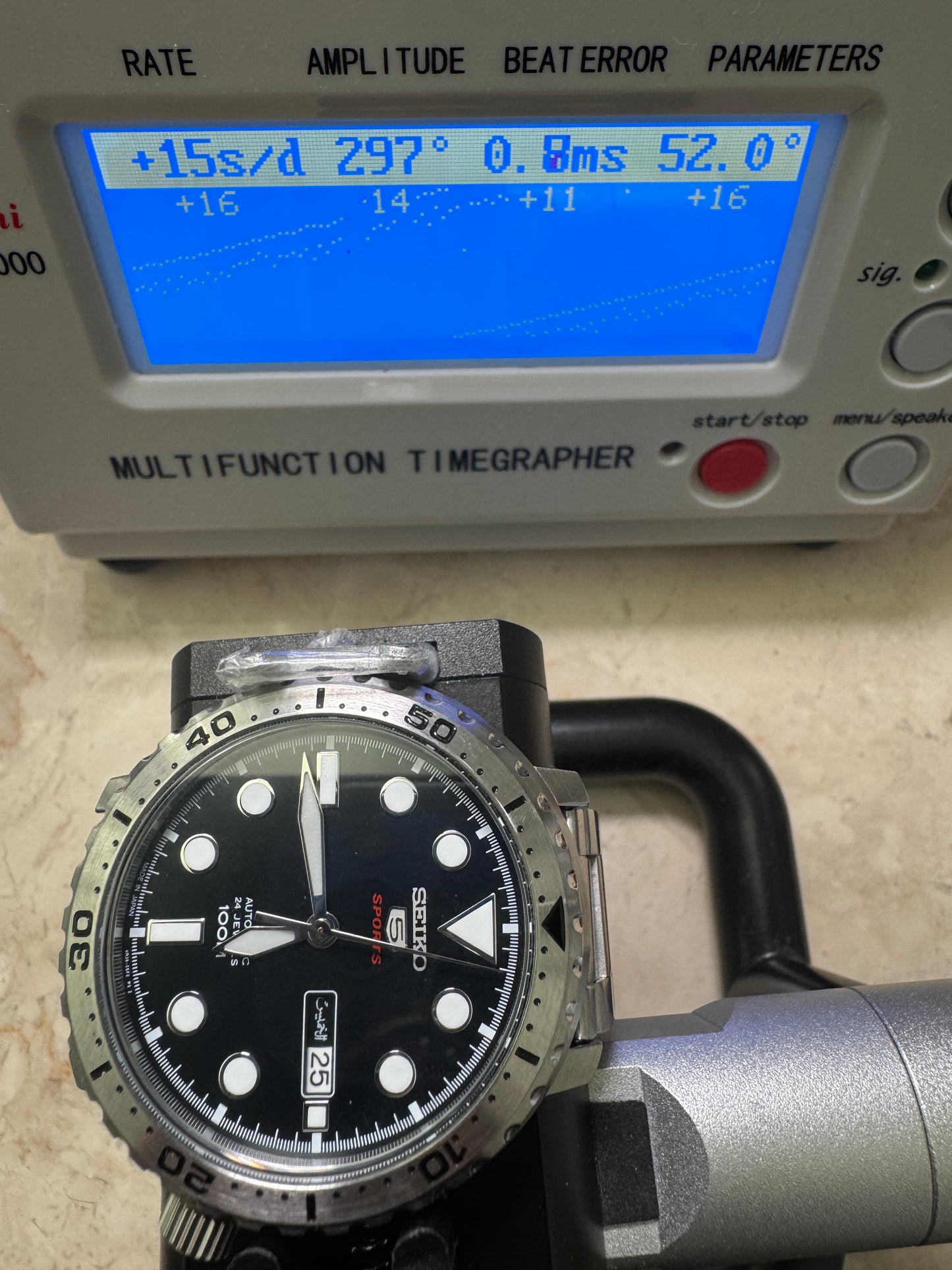 Seiko 5 Sports SRPC61J1 4R36 Bottle Cap Black 100M Automatic Watch Japan Made