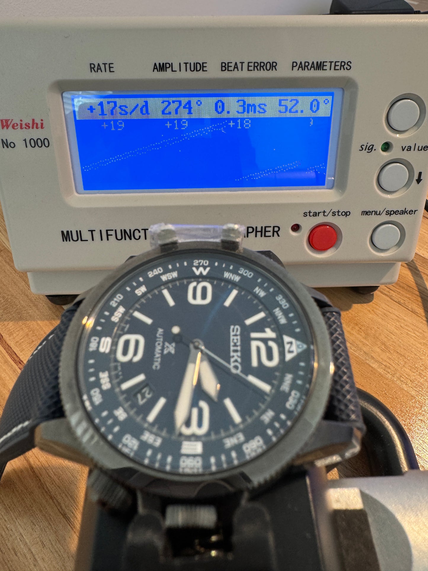 Seiko Prospex SRPC31 4R36 Sunburst Blue Compass Dial Automatic Watch