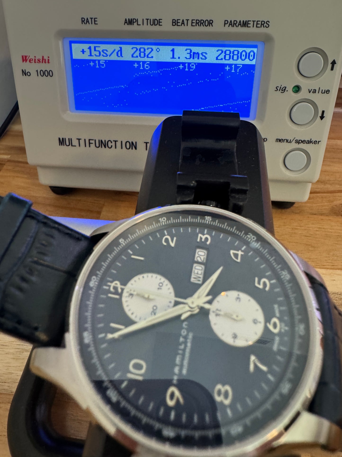 Hamilton Jazzmaster Maestro H32766643 Blue Dial Automatic Chronograph Watch