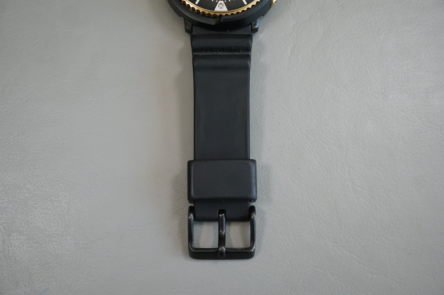 Seiko Prospex SBDN028 V147 Lowercase Black Dial Gold Tuna Solar Quartz Watch