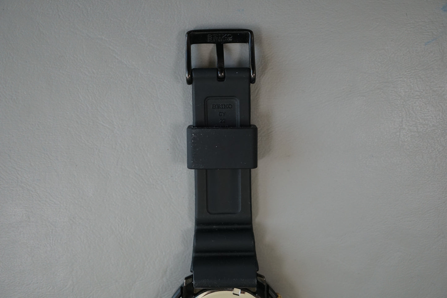 Seiko Prospex SBDN028 V147 Lowercase Black Dial Gold Tuna Solar Quartz Watch