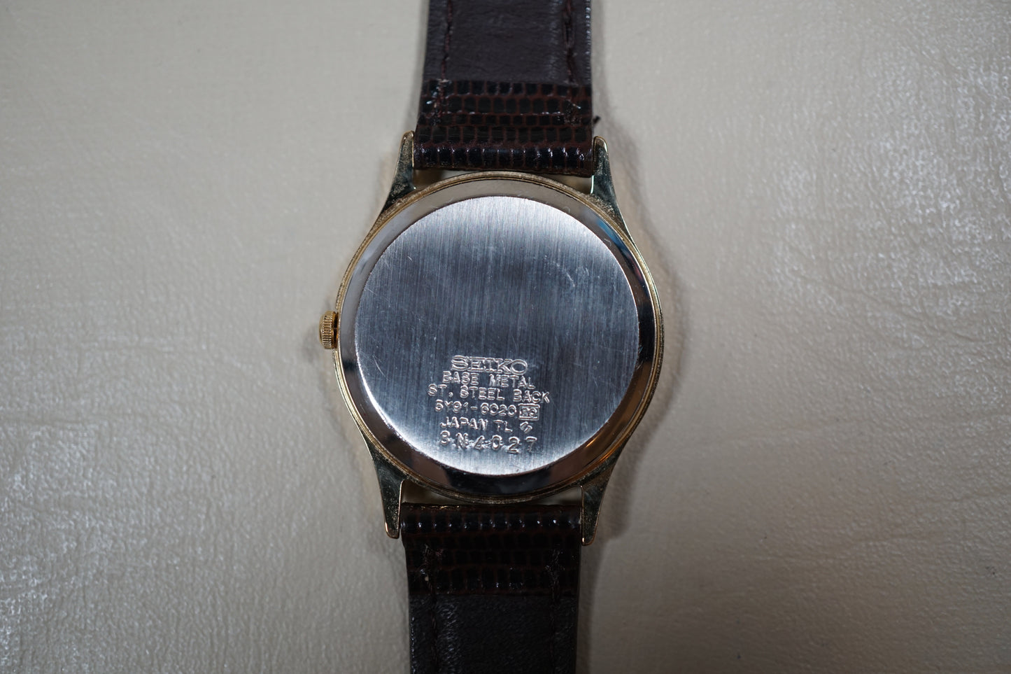 Seiko 5Y91-6020 Gold Tone Champagne Dial Ladies Watch