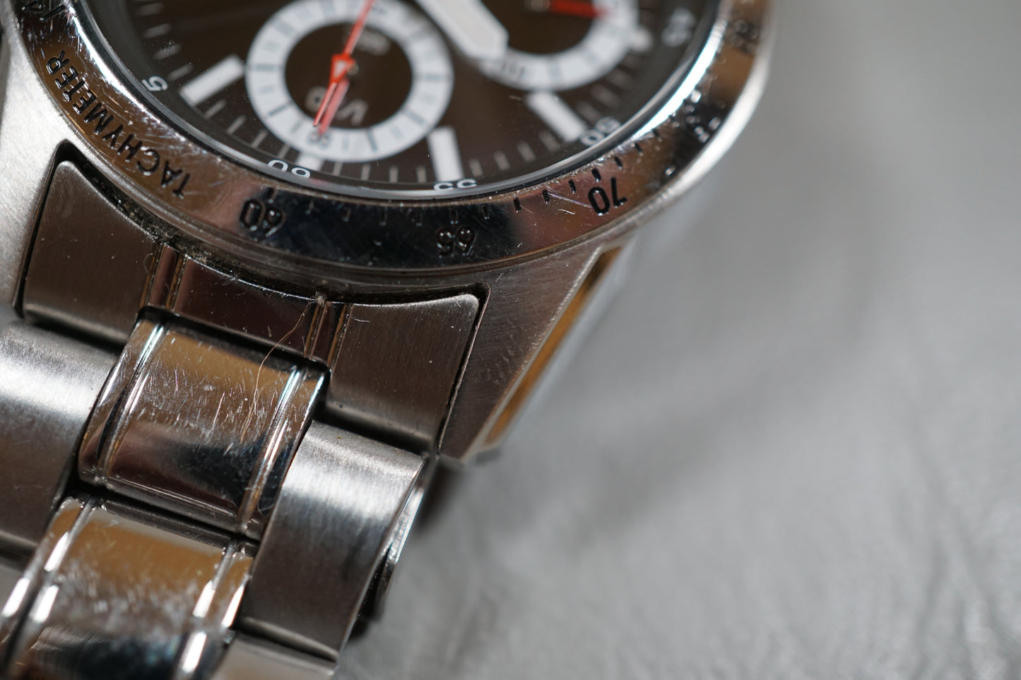 Seiko SND371 7T92 1/20 Panda Dial Chronograph Quartz Watch
