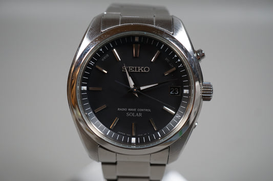 Seiko Spirit SBTM159 7B24 Black Dial JDM Radio Wave Solar Quartz Watch