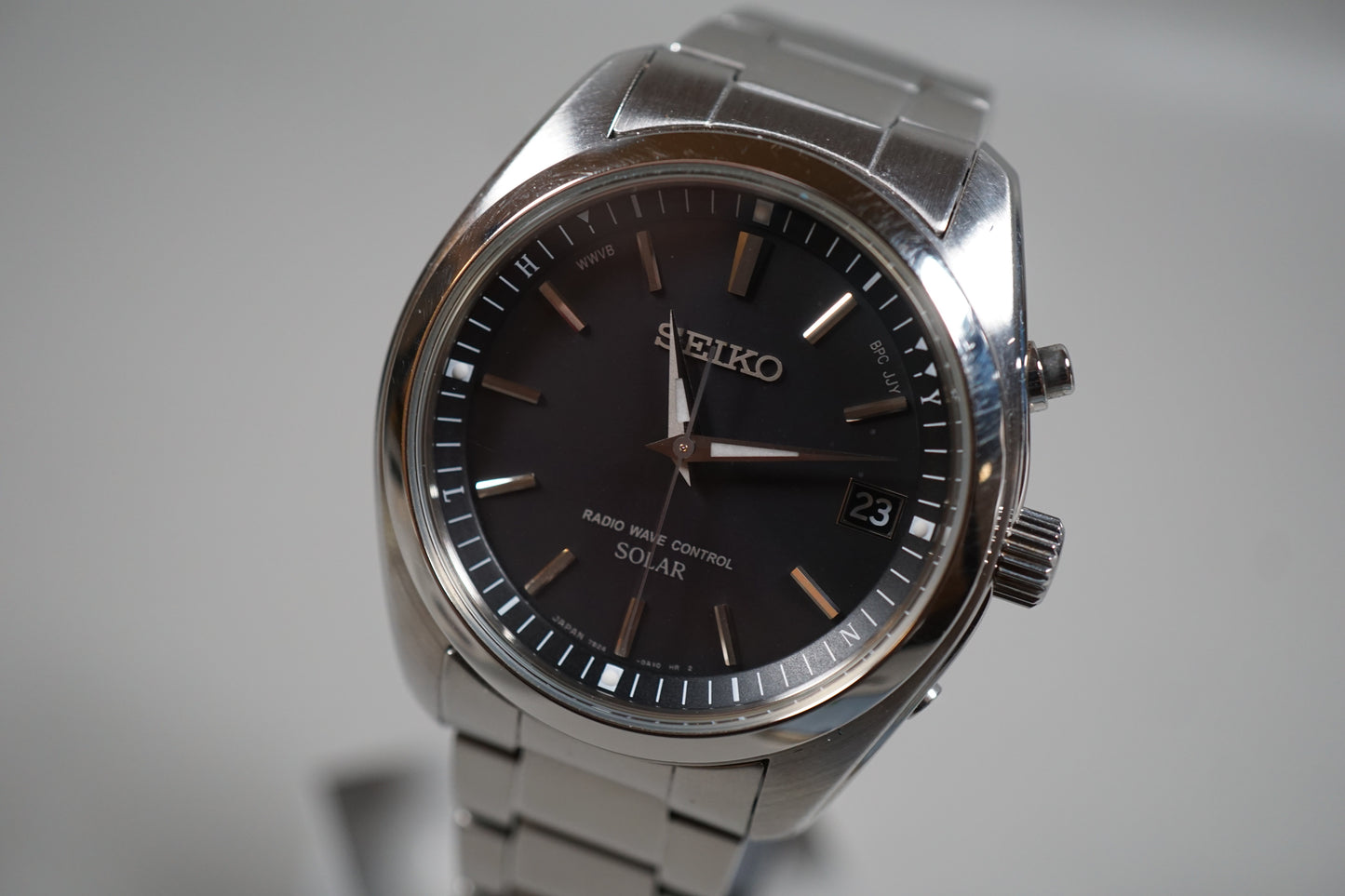 Seiko Spirit SBTM159 7B24 Black Dial JDM Radio Wave Solar Quartz Watch