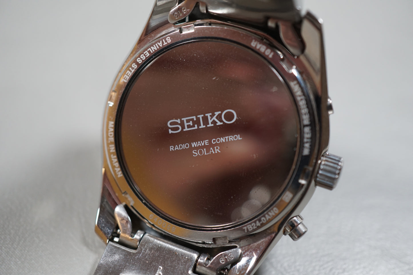 Seiko Spirit SBTM159 7B24 Black Dial JDM Radio Wave Solar Quartz Watch