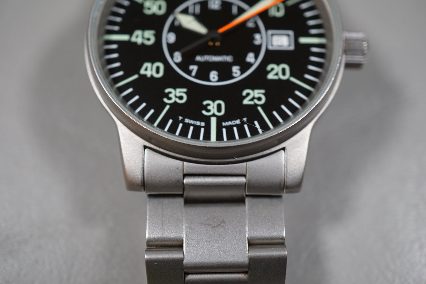 Fortis Flieger 595.10.46 Cockpit Black Dial Automatic Pilots Watch