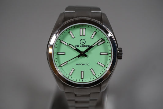 Islander ISL-209 Miyota 9015 Brookville Hi-Beat Mint Green Automatic Watch