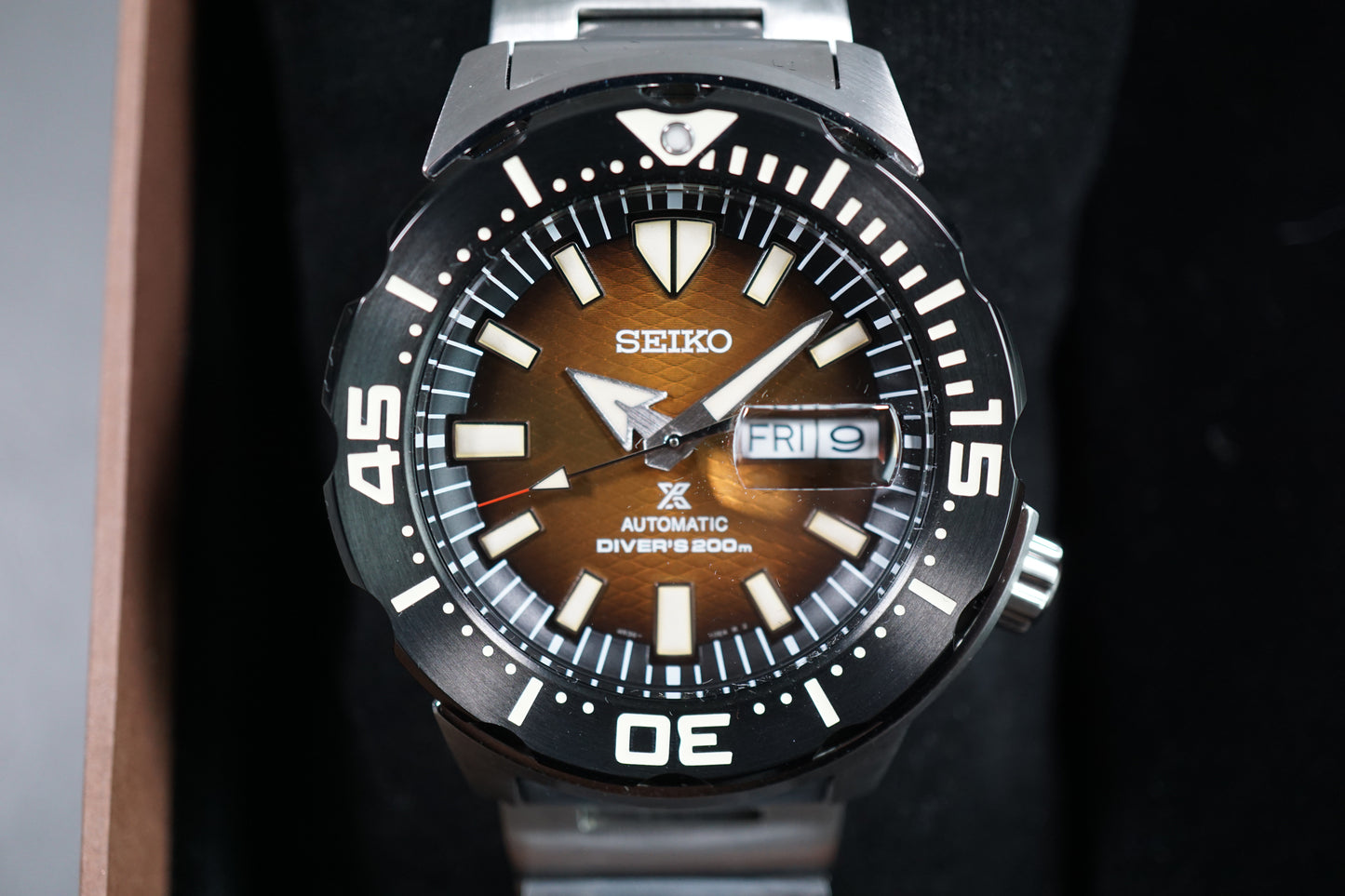 New Seiko Prospex SRPK55K1 4R36 Monster Komodo Dragon Limited Automatic Watch