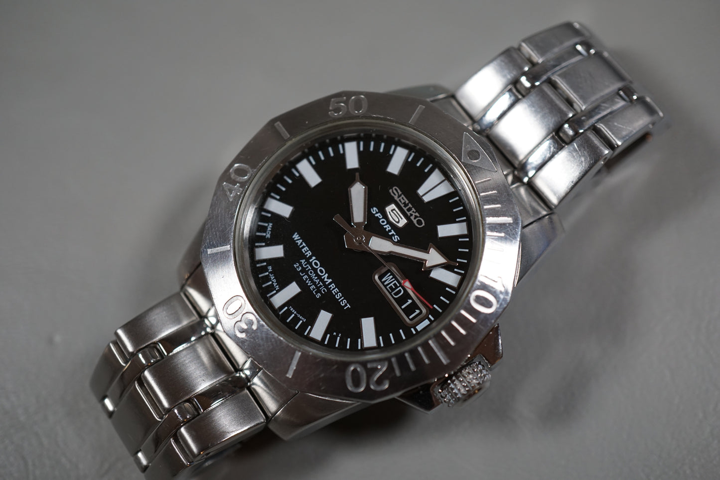 Seiko 5 Sports SNZF71 7S36 Black Dial 100M Automatic