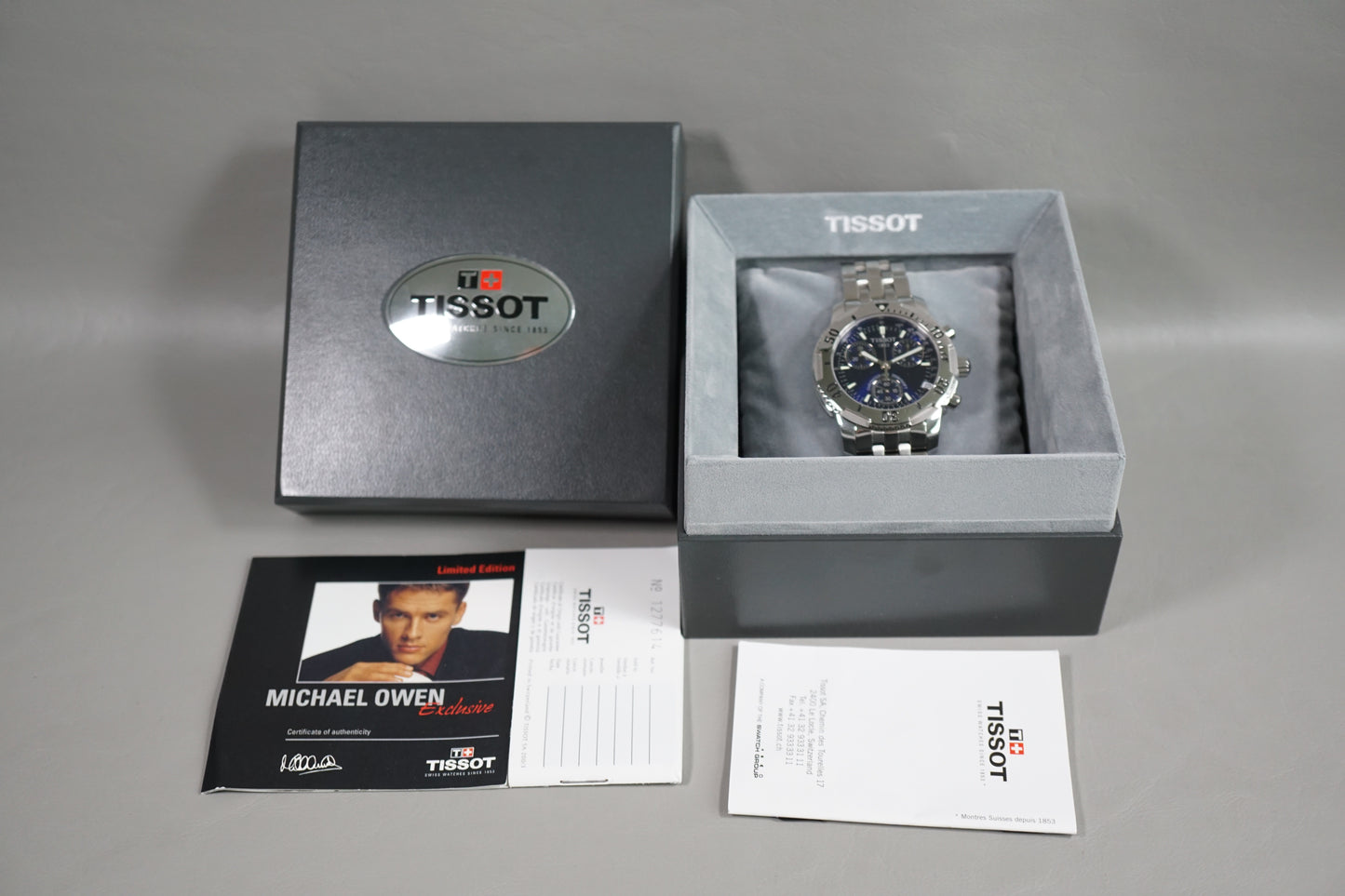 Tissot PRS200 Michael Owen World Cup 2002 Limited Blue Dial Quartz Watch