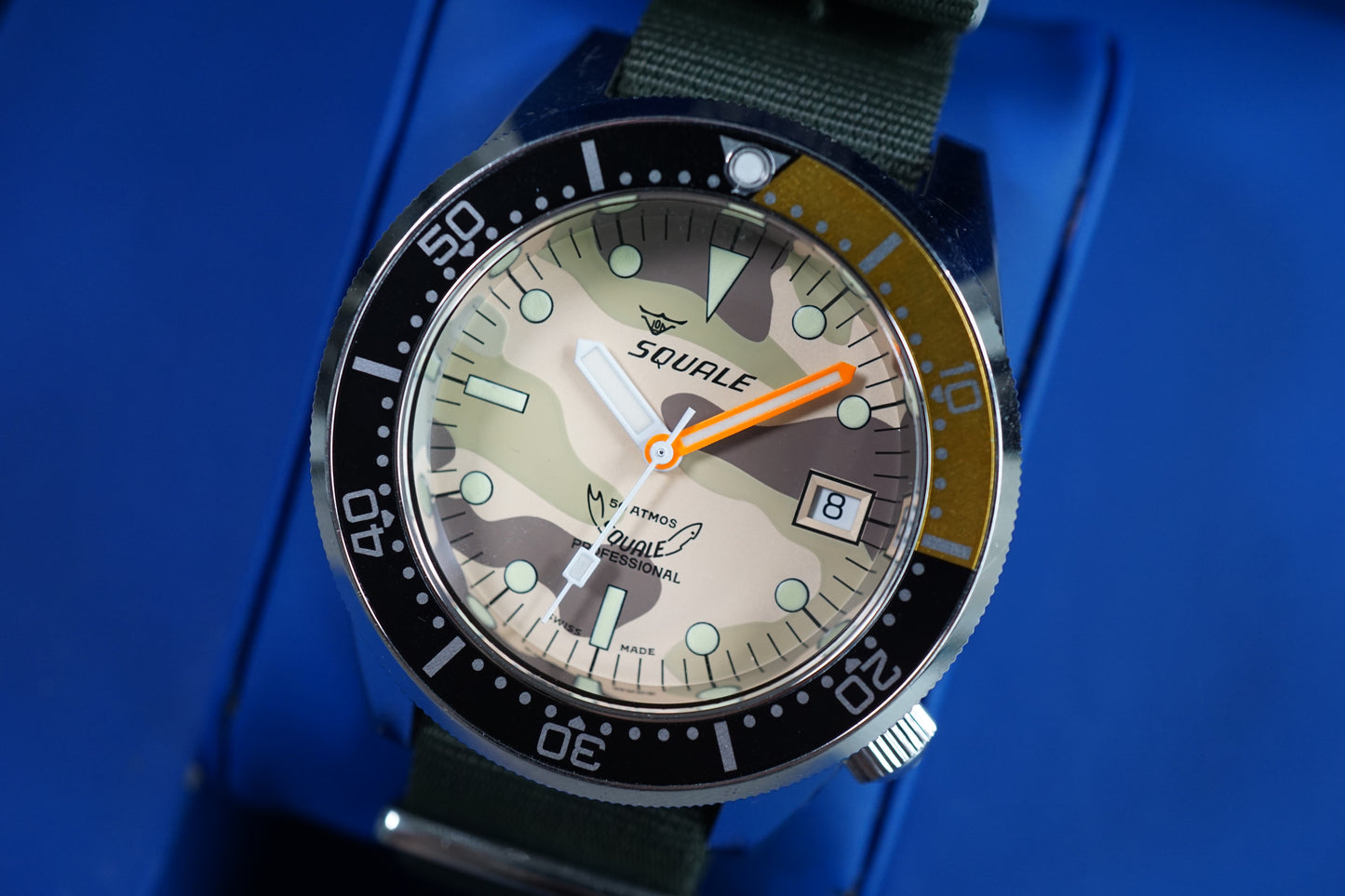 Squale 1521 BEAMS Limited Edition Camo Dial 50 Atmos Automatic Watch