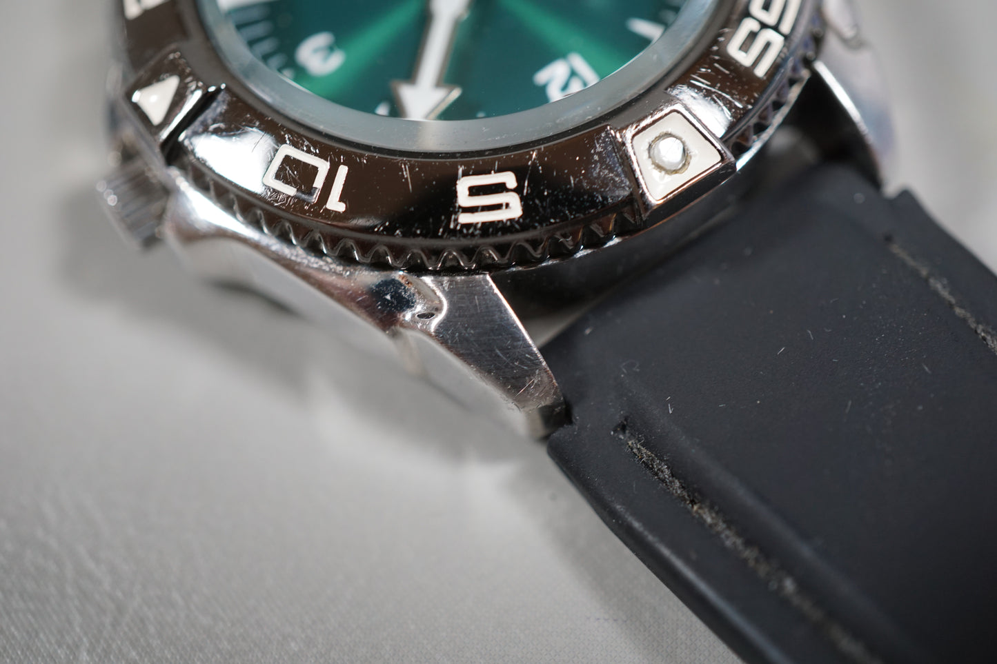 Seiko SNZB 7S26 Custom Green Dial Mod Automatic READ