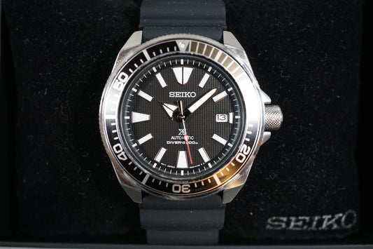 Seiko Prospex SRPB51 4R35 Black Waffle Dial Samurai 200M Automatic