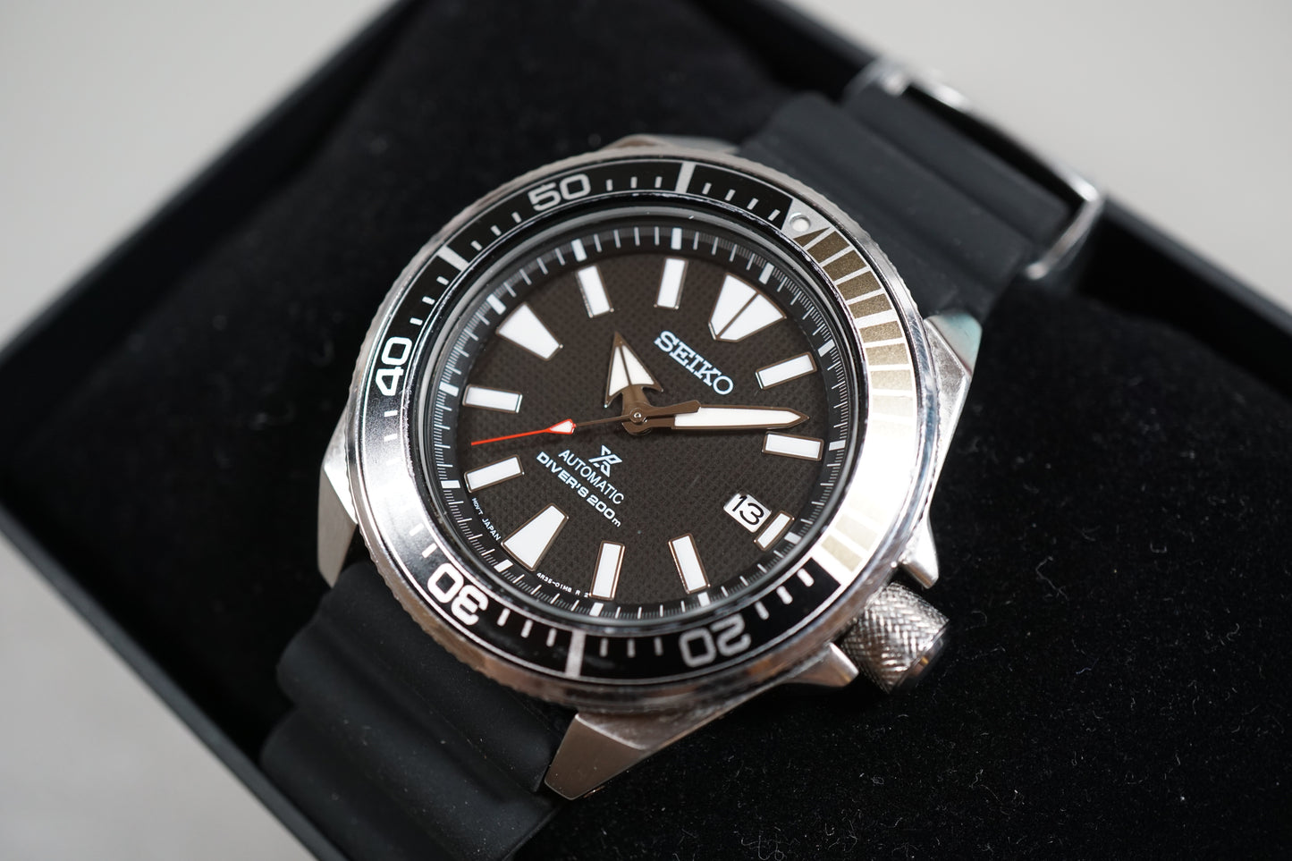 Seiko Prospex SRPB51 4R35 Black Waffle Dial Samurai 200M Automatic