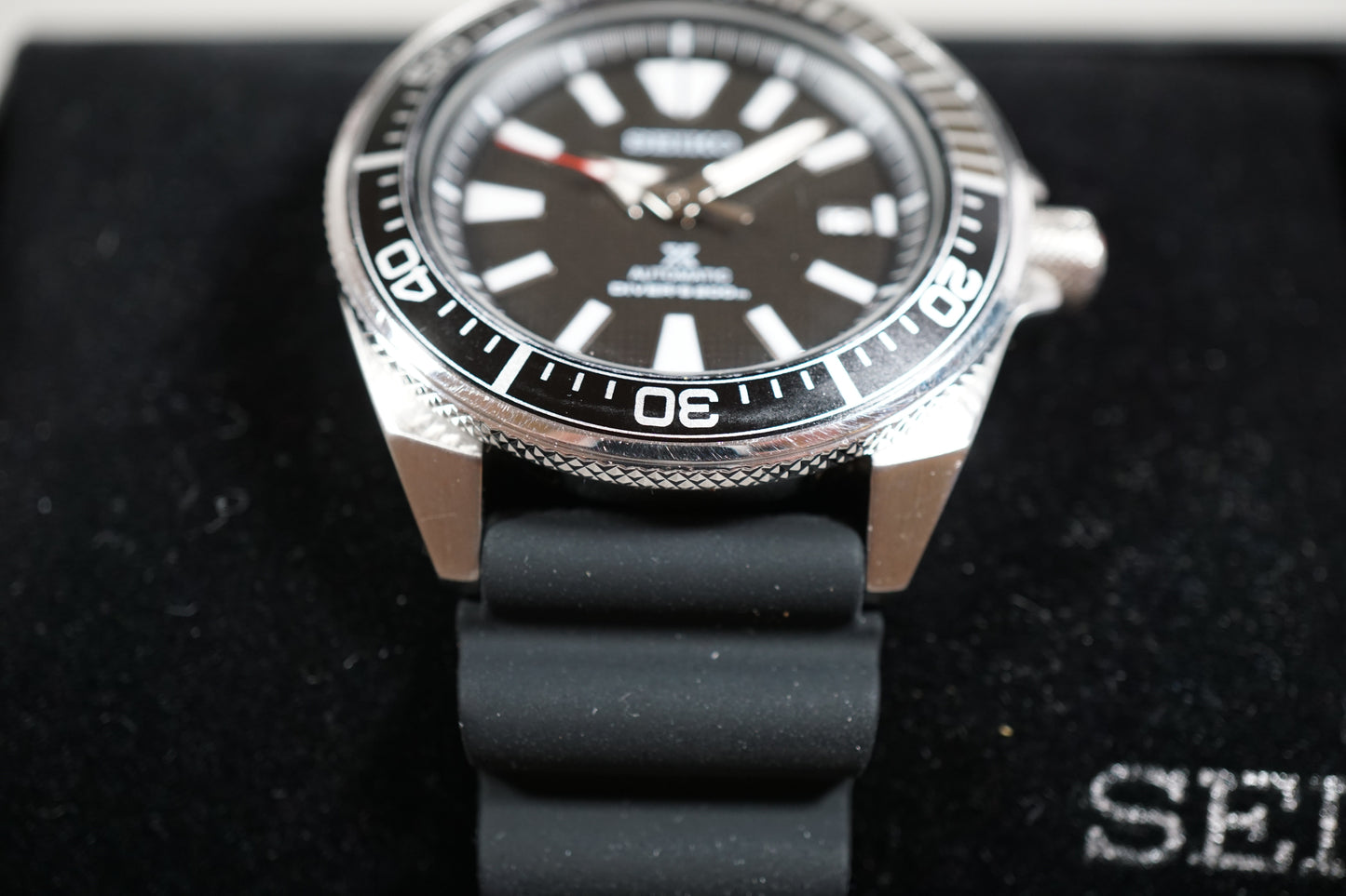 Seiko Prospex SRPB51 4R35 Black Waffle Dial Samurai 200M Automatic