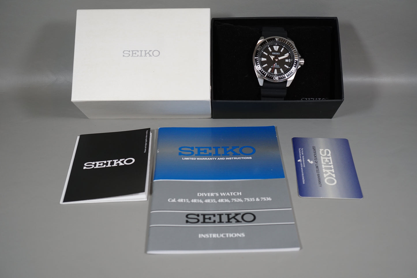 Seiko Prospex SRPB51 4R35 Black Waffle Dial Samurai 200M Automatic