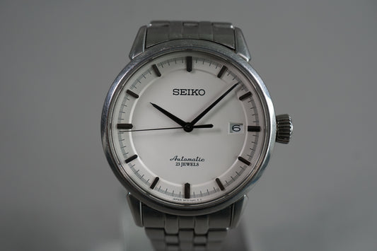 Seiko Presage SARX021 6R15 Sapphire Crystal Bracelet White Dial Automatic Watch