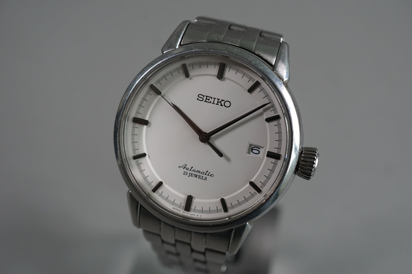 Seiko Presage SARX021 6R15 Sapphire Crystal Bracelet White Dial Automatic Watch