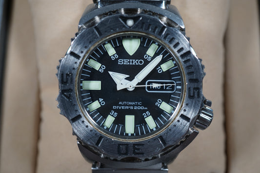 Seiko SKX779K 7S26 Black Monster Divers 200M Automatic Watch