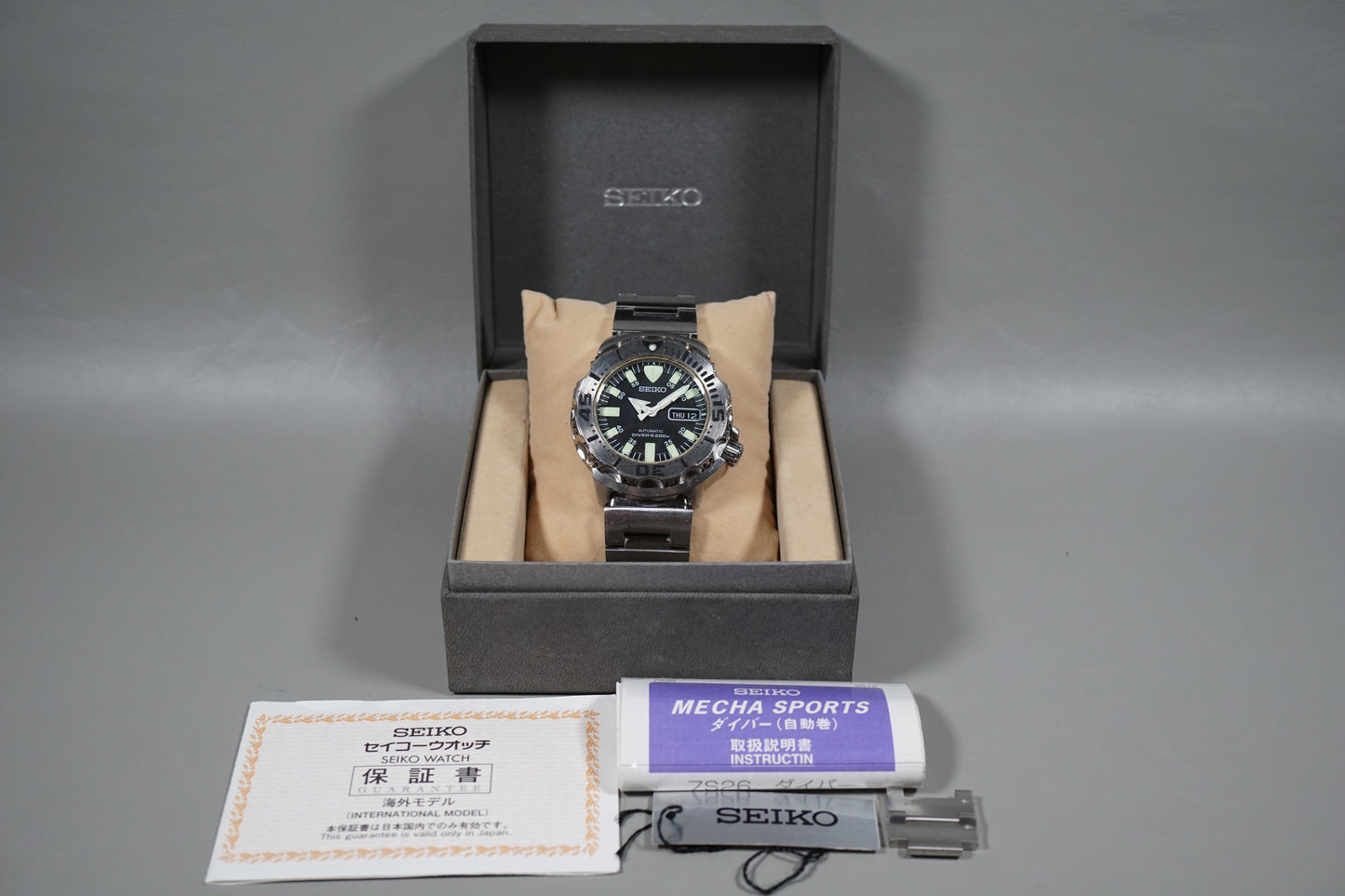 Seiko SKX779K 7S26 Black Monster Divers 200M Automatic Watch