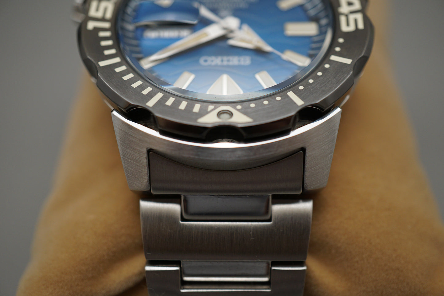 Seiko Prospex SBDY045 4R36 Save The Ocean Blue Dial Monster Automatic Watch