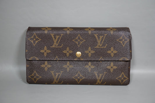 Louis Vuitton Monogram Porte Monnaie Credit Long M61725 Wallet