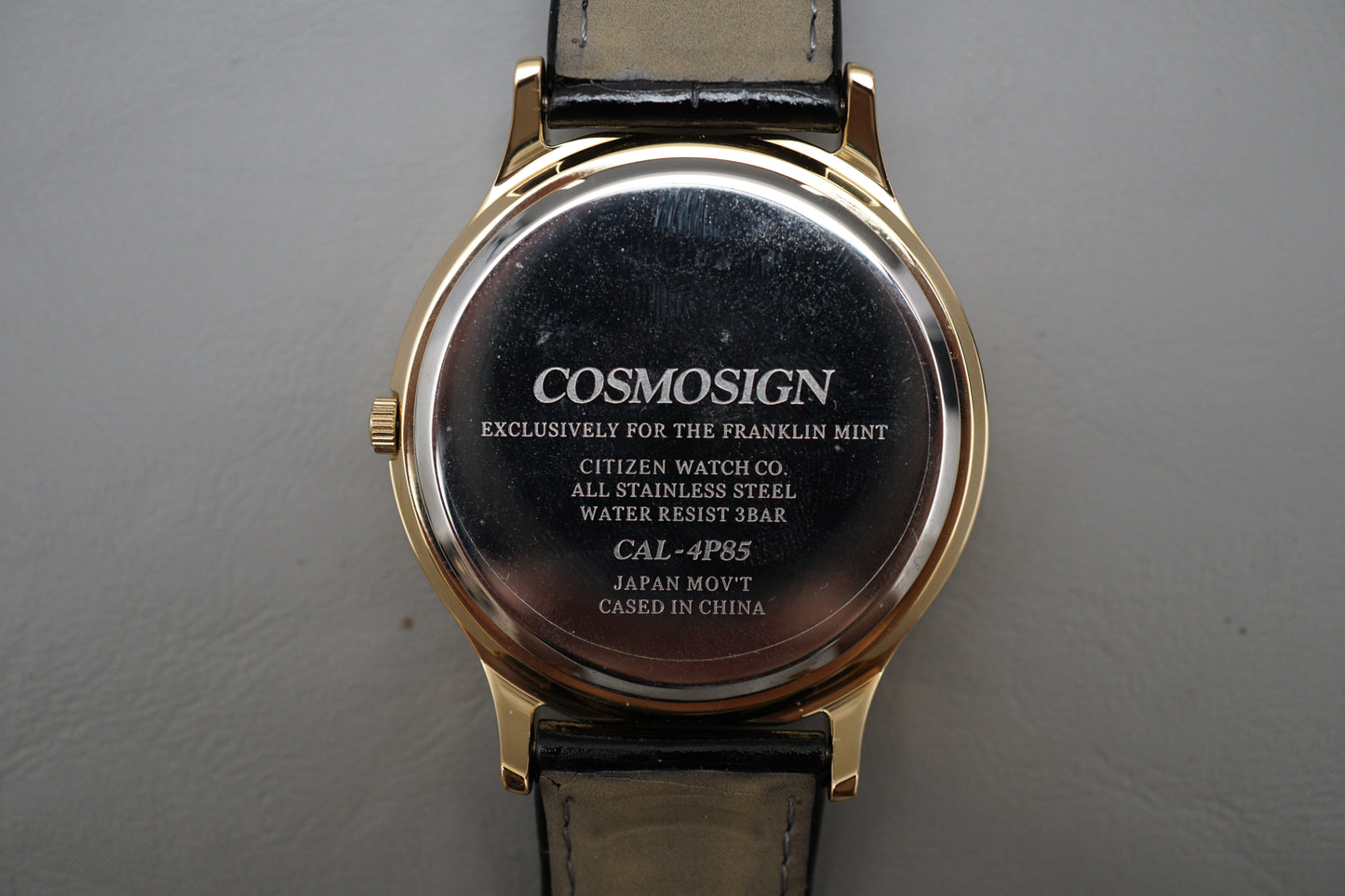 Unworn NOS Citizen Cosmosign CAL-4P85 Franklin Mint Age Of The Moon Quartz Watch