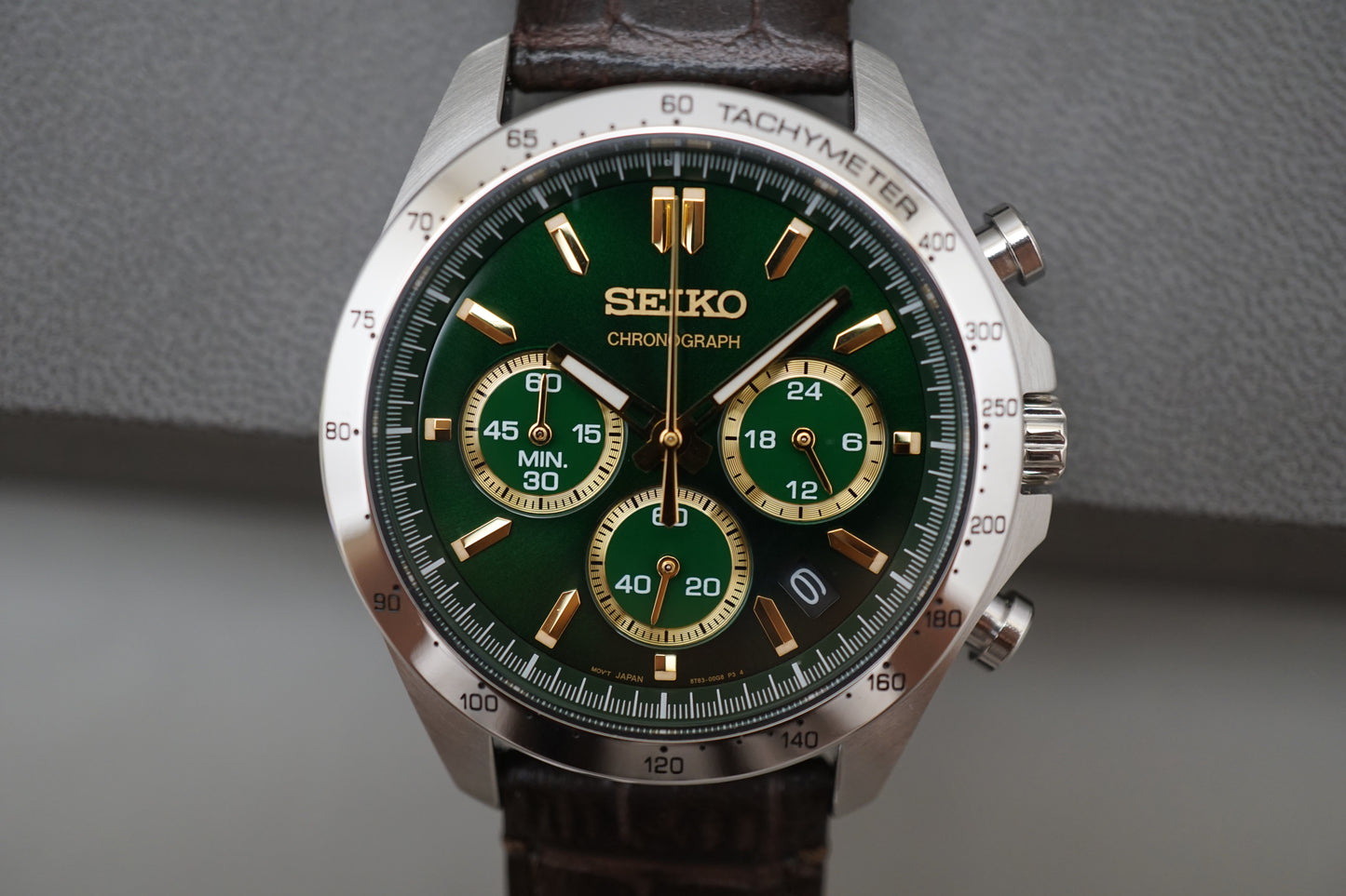 Seiko SBTR017 Spirit Green Dial Chronograph Quartz Watch