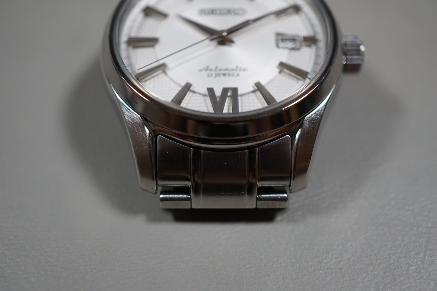 Seiko Presage SARX001 6R15 Silver Dial Date Sapphire Automatic