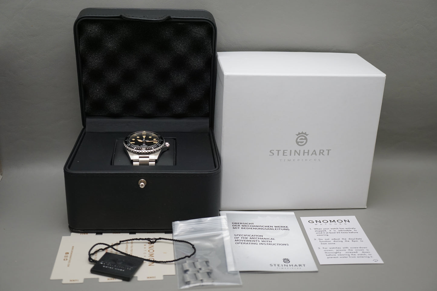 Steinhart OVM Gnomon Ocean Vintage Military 39 Automatic Watch
