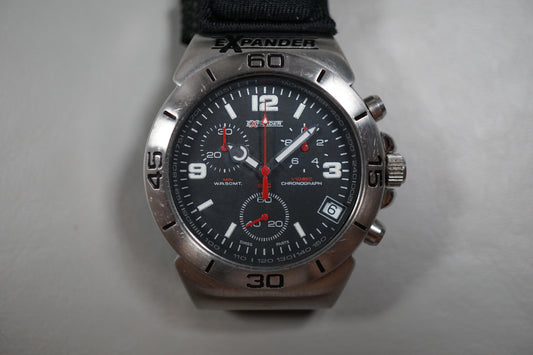 Sector Expander 308 Black Dial Quartz Chronograph