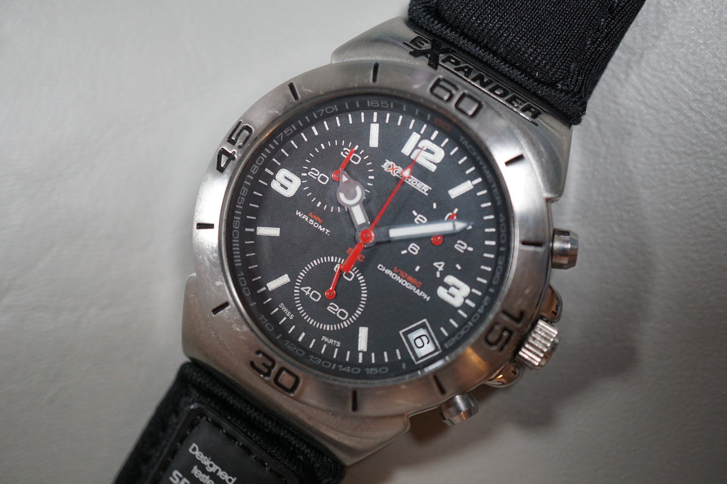 Sector Expander 308 Black Dial Quartz Chronograph