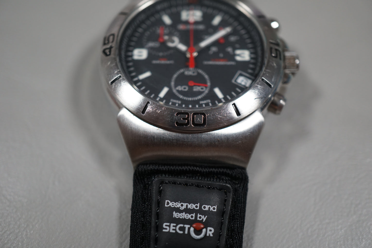 Sector Expander 308 Black Dial Quartz Chronograph