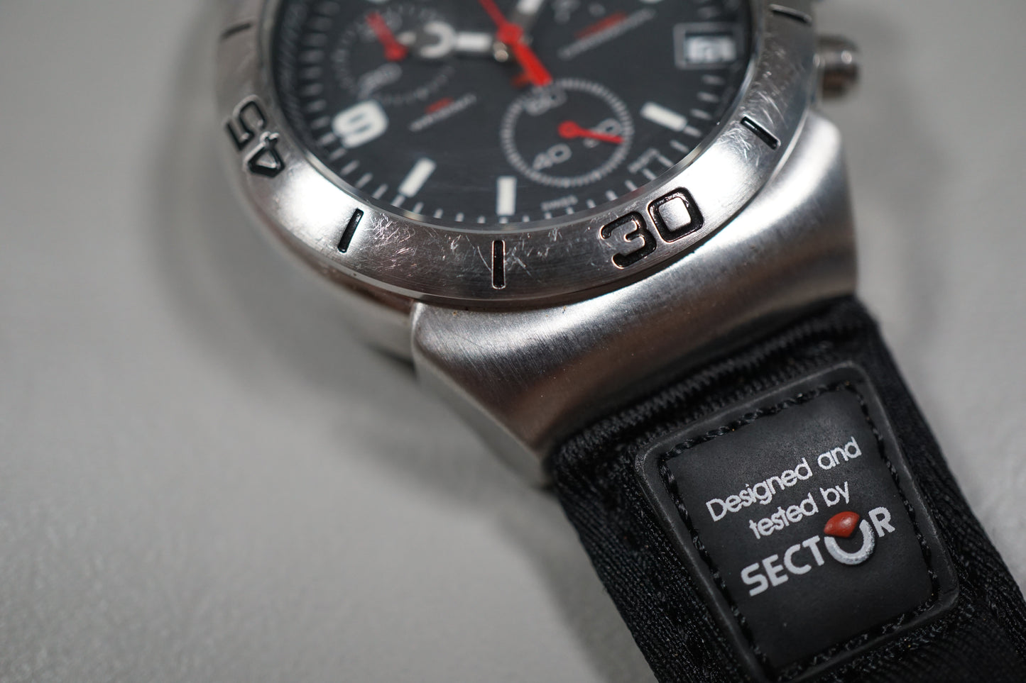 Sector Expander 308 Black Dial Quartz Chronograph