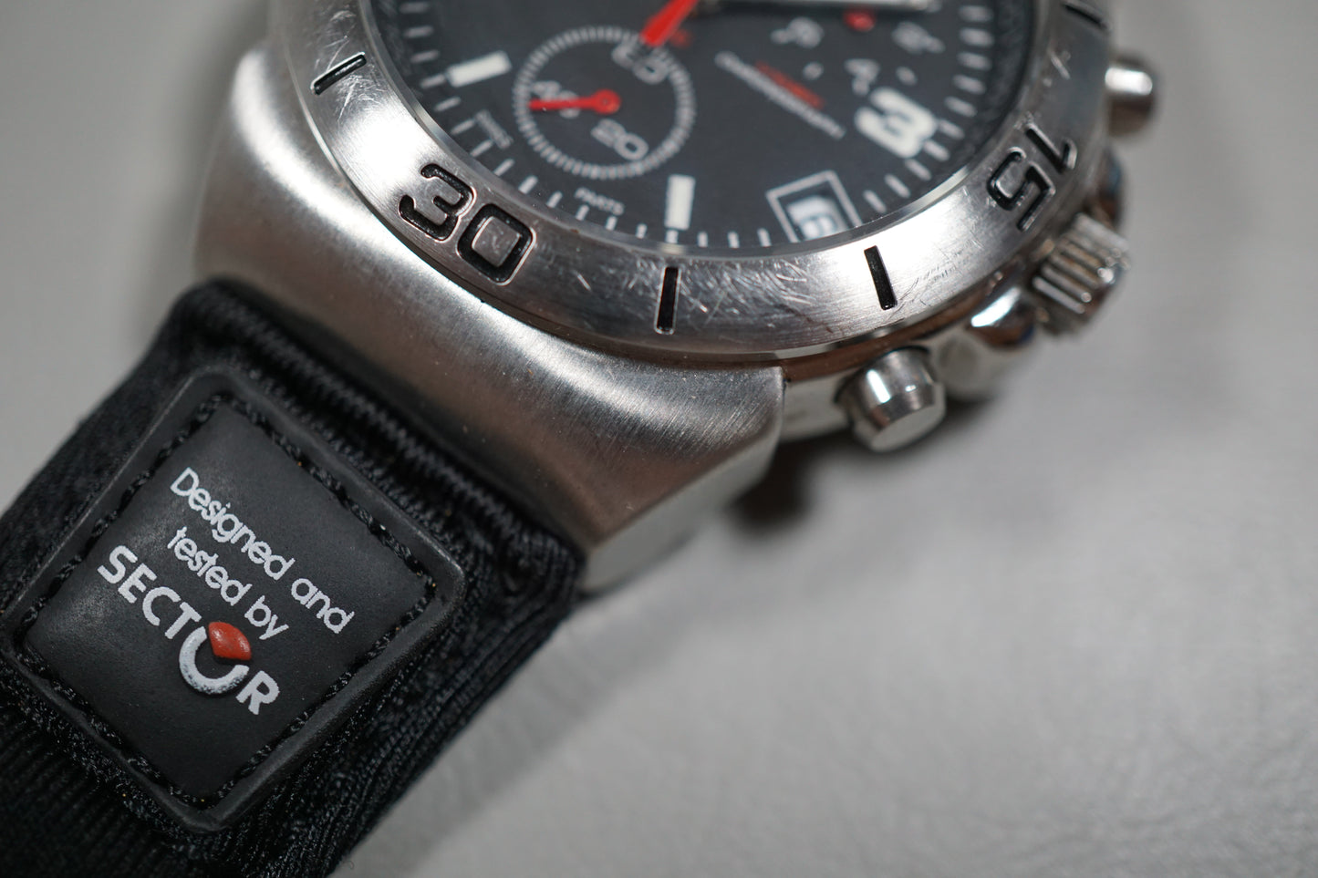 Sector Expander 308 Black Dial Quartz Chronograph