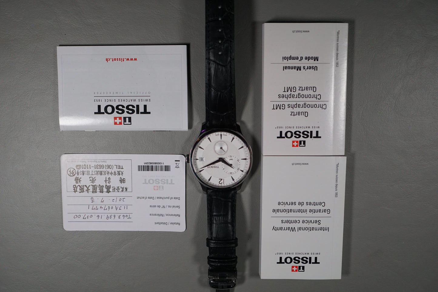 Tissot T063.639.16.037.00 Tradition GMT White Dial Quartz