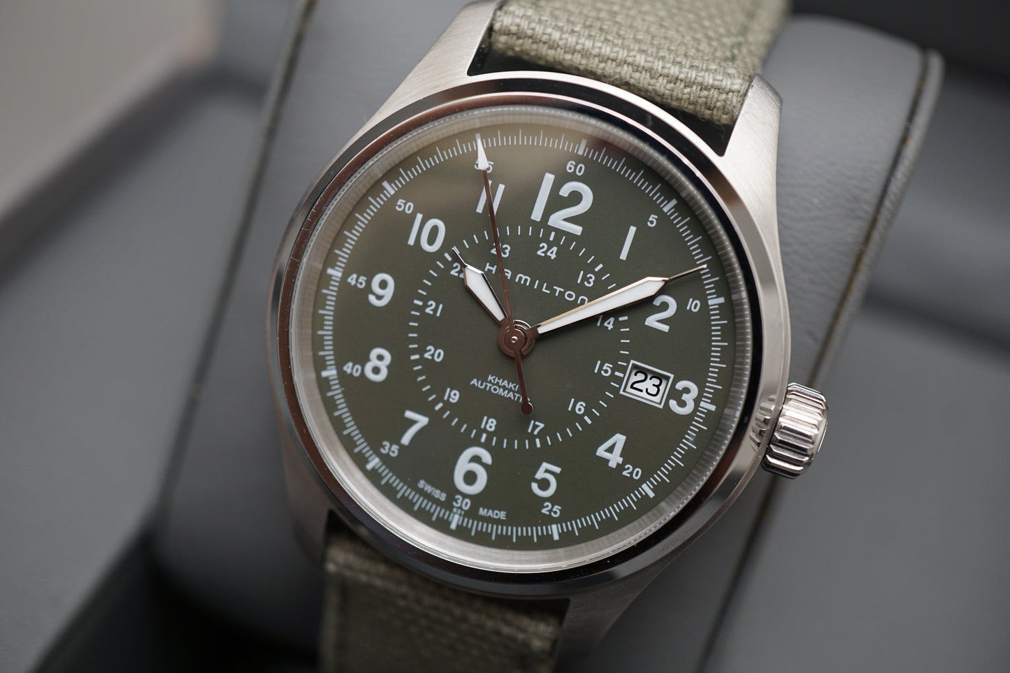 Hamilton Khaki H70605963 Field Green Dial 42mm Automatic Watch