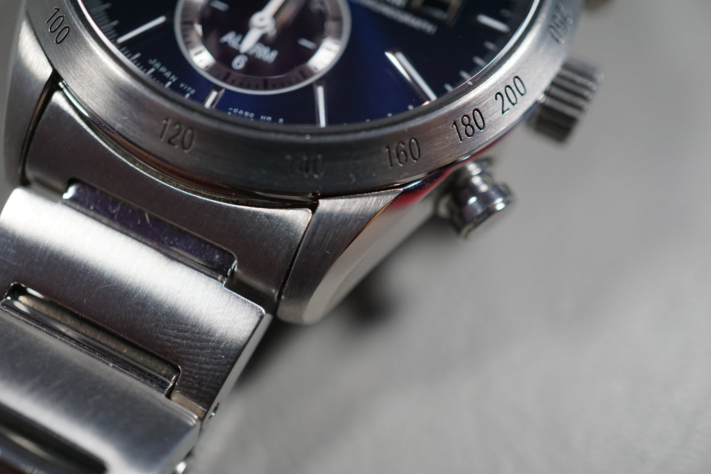 Seiko Spirit SBPY115 V172 Chonograph Blue Solar Quartz
