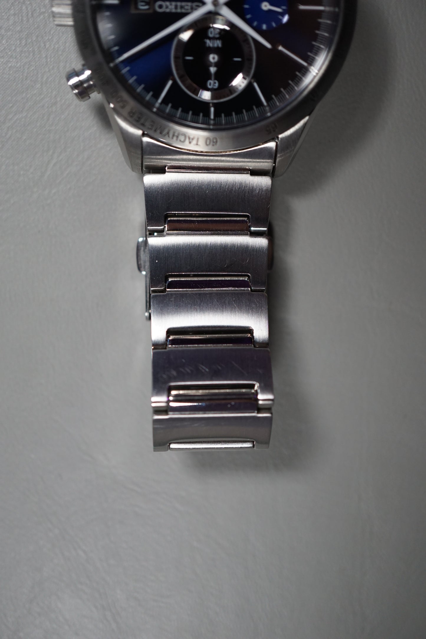 Seiko Spirit SBPY115 V172 Chonograph Blue Solar Quartz