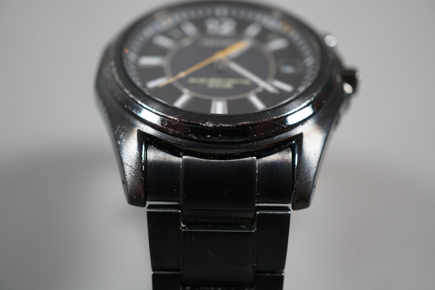 Seiko Spirit 7B24-0AB0 Black JDM Radio Solar Quartz