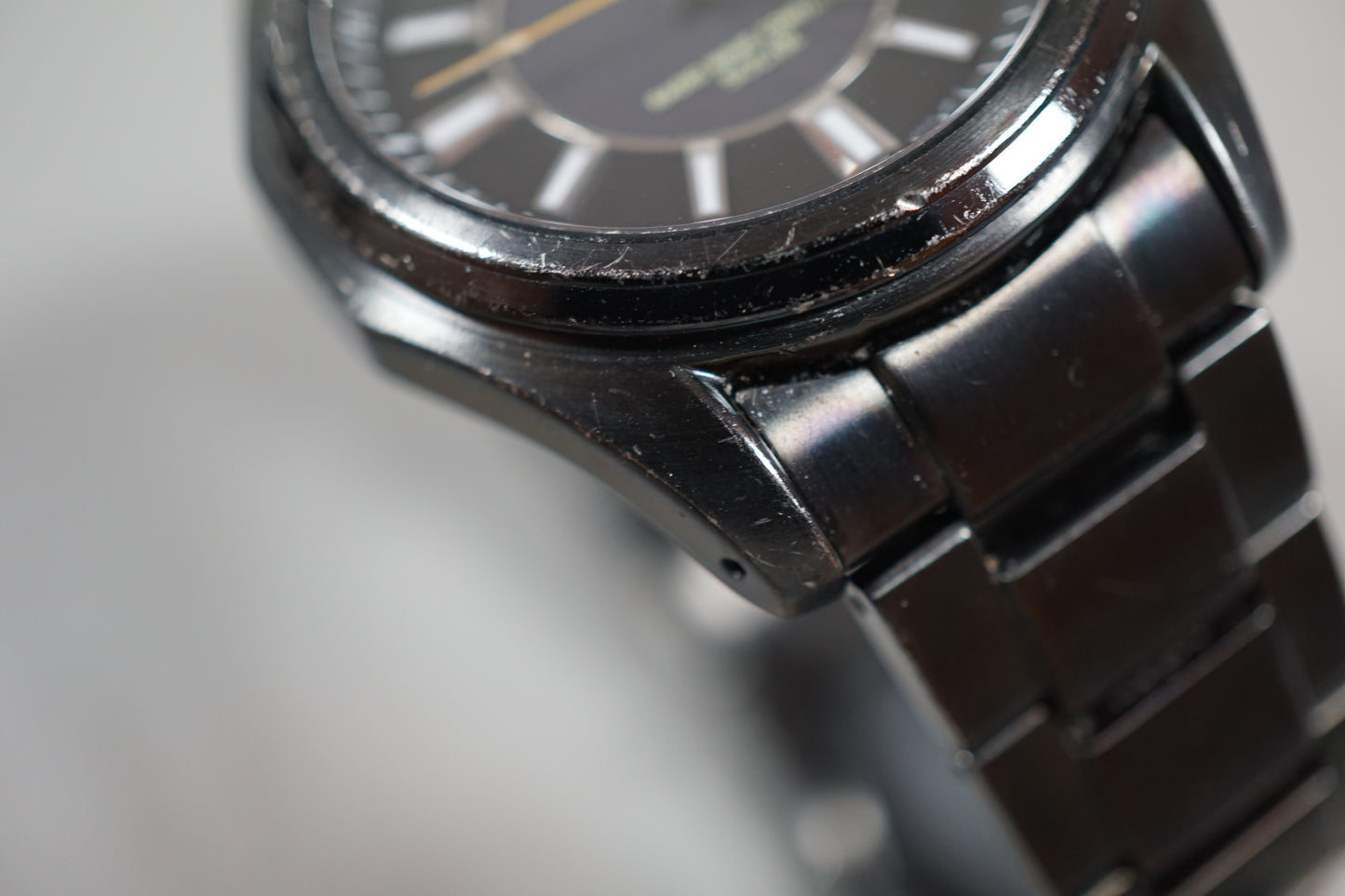 Seiko Spirit 7B24-0AB0 Black JDM Radio Solar Quartz