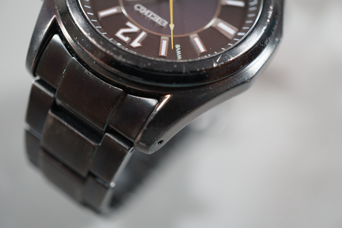 Seiko Spirit 7B24-0AB0 Black JDM Radio Solar Quartz