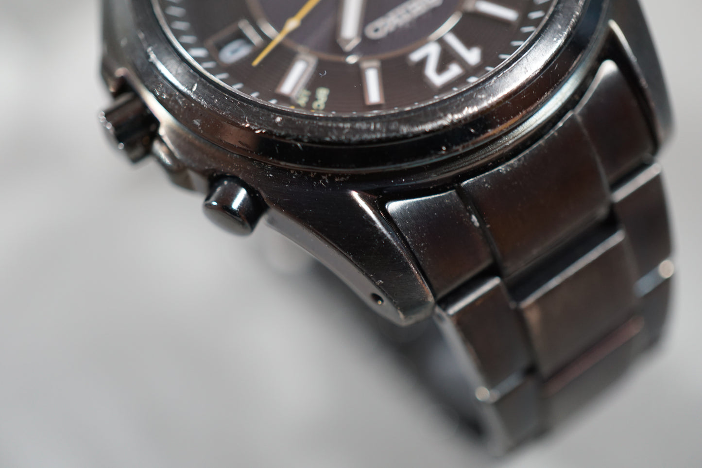 Seiko Spirit 7B24-0AB0 Black JDM Radio Solar Quartz