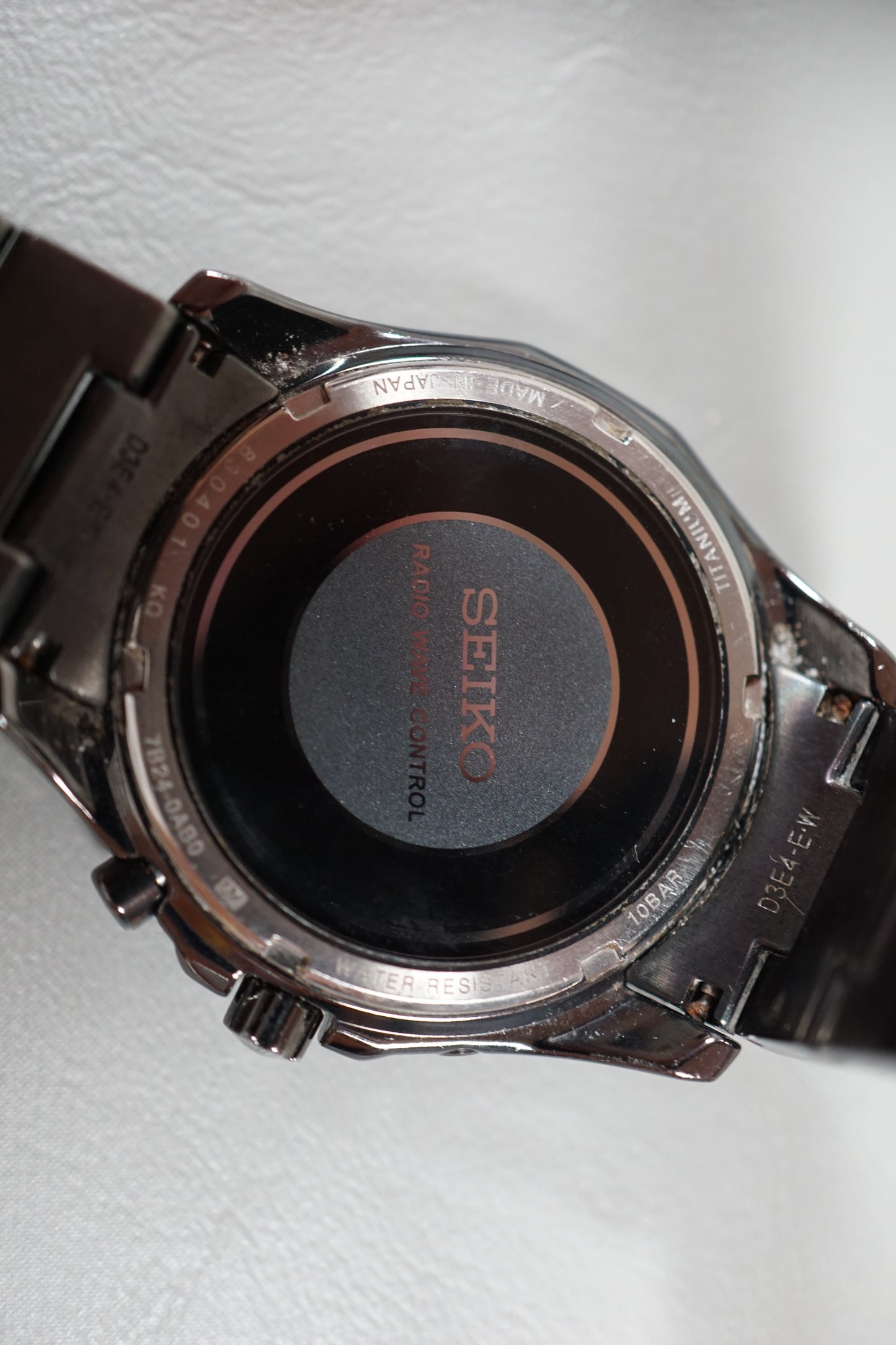 Seiko Spirit 7B24-0AB0 Black JDM Radio Solar Quartz