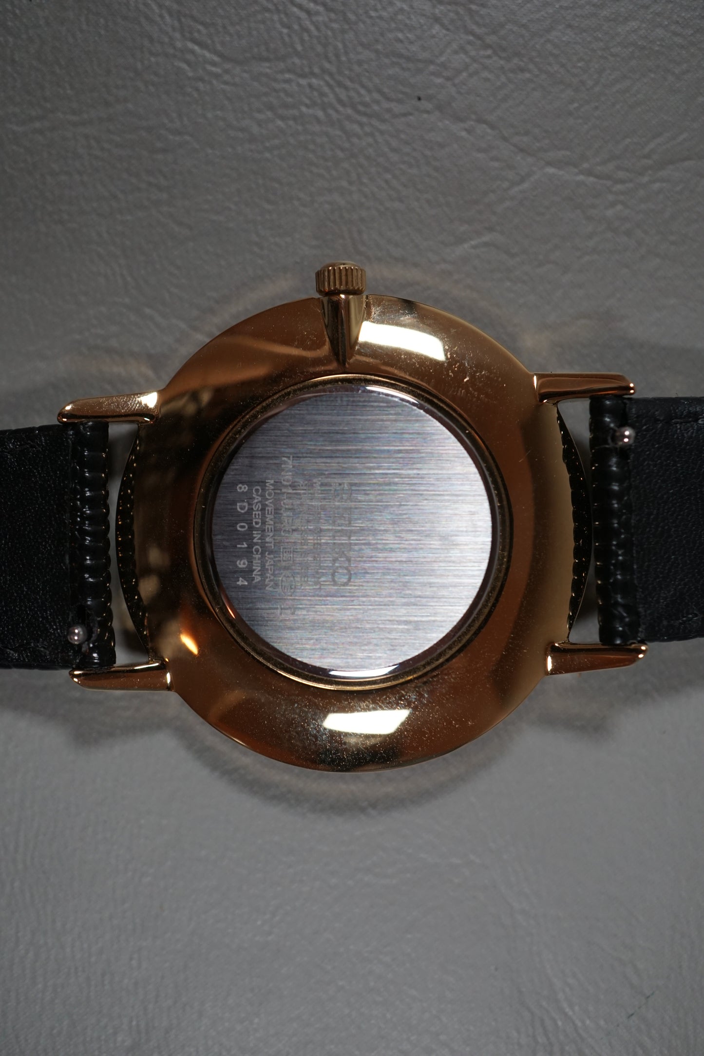 Seiko Selection SCXP074 7N01 Gold Feather Reissue Green Quartz