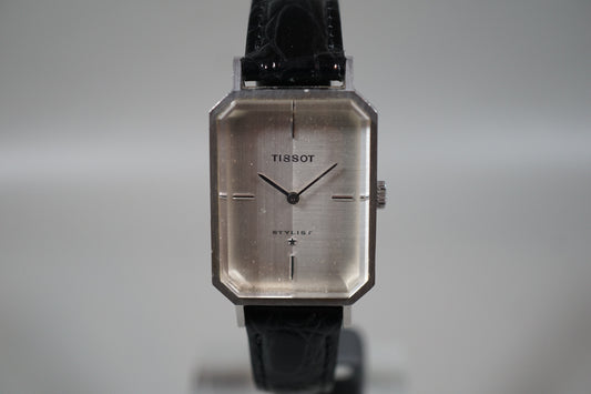 Vintage Tissot Stylist Silver Dial Octagon Handwound Mechanical